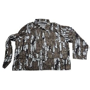 Trebark Camo Hunting Jacket Mens XXL Brown/Grey Vintage 90s Made* in USA Utility